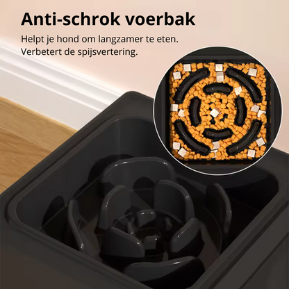 Drink- en Voerbak Hond met standaard - Anti-schok & Anti-lek functie